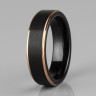 Черное кольцо из карбида вольфрама Lonti RTG-4321-KRD оптом