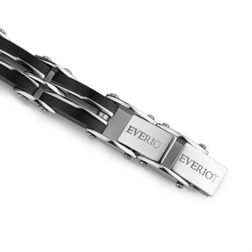 Двухсторонний мужской браслет из звеньев Everiot SB-MJ-2134, из нержавеющей стали со съемным замком оптом