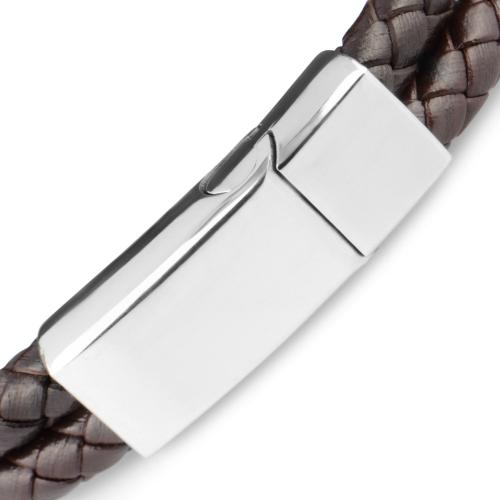 Кожаный браслет мужской Everiot BC-MJ-1708 с магнитным замком оптом