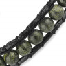 Плетеный браслет Everiot Select LNS-3016 из змеевика с кельтским узлом оптом