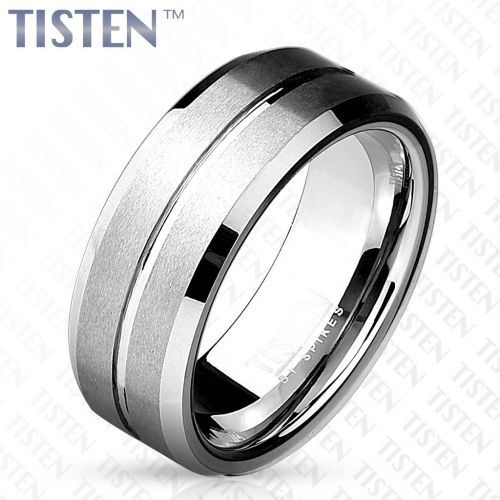 Мужское кольцо из тистена (титан-вольфрама) Tisten R-TS-018 оптом