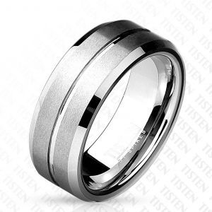 Мужское кольцо из тистена (титан-вольфрама) Tisten R-TS-018