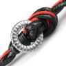 Плетеный браслет в два оборота из вощеного шнура Everiot Select LNS-2140 оптом