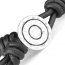 Плетеный мужской браслет Everiot Select LNS-3072 из черного агата оптом