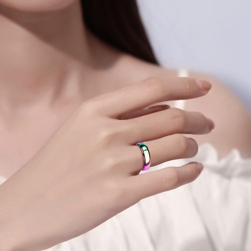 Разноцветное кольцо Lonti R-TU01W из карбида вольфрама c IP покрытием оптом