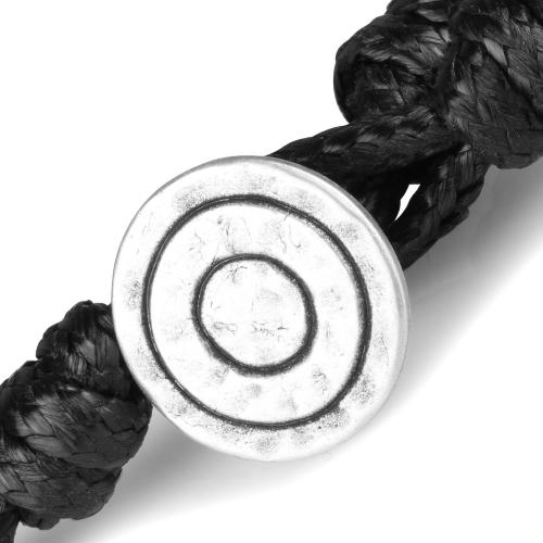Плетеный браслет-намотка Everiot Select LNS-3015 из змеевика, агата и вощеного шнура оптом