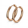 Серьги-кольца TATIC SE3065R стальные с покрытием цвета розового золота оптом