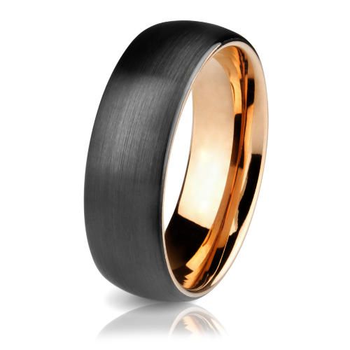 Черное кольцо из карбида вольфрама Lonti RTG-4324 оптом