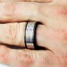 Мужское кольцо из карбида вольфрама CARRAJI R-TU-0119 оптом