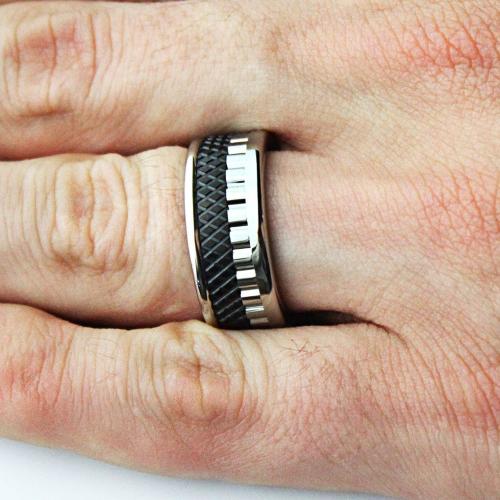 Мужское кольцо из карбида вольфрама CARRAJI R-TU-0122 оптом