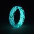 Светящееся кольцо Lonti glow Blue Malachite, 5 мм оптом