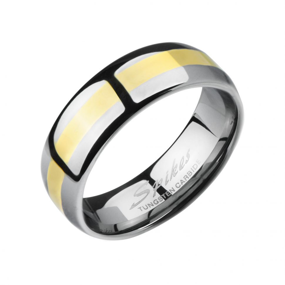 Вольфрамовое кольцо мужское с покрытием Spikes R-TU-146 оптом