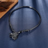 Мужское ожерелье NC-XP-10985 из гематита с подвеской в виде волка оптом