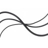 Кожаный шнурок черного цвета с карабином Everiot Select LC-P оптом