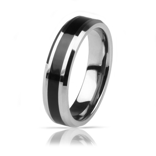 Мужское кольцо из карбида вольфрама Lonti TU-049R (6 мм) оптом
