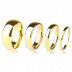 Кольцо из вольфрама Lonti/Spikes RTG-0002 (R-TG-0145) обручальное с золотистым покрытием