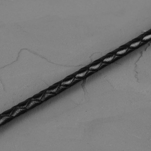 Плетеный кожаный шнурок премиум Everiot Select LC-5001 со стальной застежкой оптом