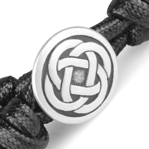 Черный мужской плетеный браслет Everiot Select LNS-2256 из матового агата, кварца и лавы оптом