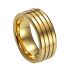 Широкое мужское кольцо из вольфрама Everiot TU-018065 с золотистым напылением оптом