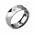 Граненое кольцо из карбида вольфрама Lonti R-TU-140 с фианитами оптом