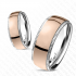 Кольцо из титана Spikes -R-TI-4379 цвета розового золота оптом