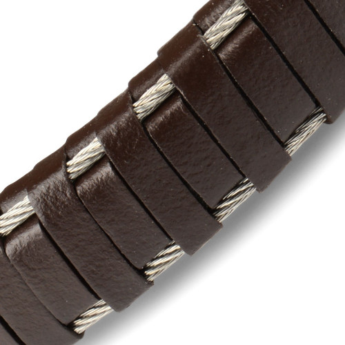 Кожаный браслет мужской Everiot BC-MJ-781 с оригинальным плетением оптом