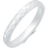 Белое кольцо из керамики Everiot RCM-0004, граненое, парное оптом