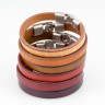 Кожаный браслет мужской Everiot BC-DL-612 разных цветов оптом