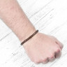 Мужской кожаный браслет плетеный Everiot Select LNS-5020 коричневый (5 мм) оптом
