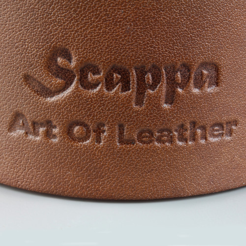 Кожаный браслет мужской Scappa K-908 коричневый оптом