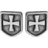 Мужские серьги-гвоздики с крестами Everiot SE-ZS-2042 стальные оптом