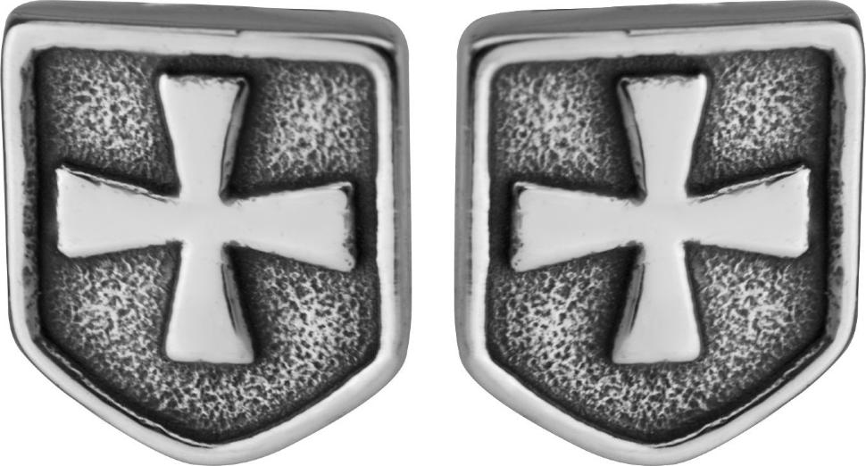 Мужские серьги-гвоздики с крестами Everiot SE-ZS-2042 стальные оптом
